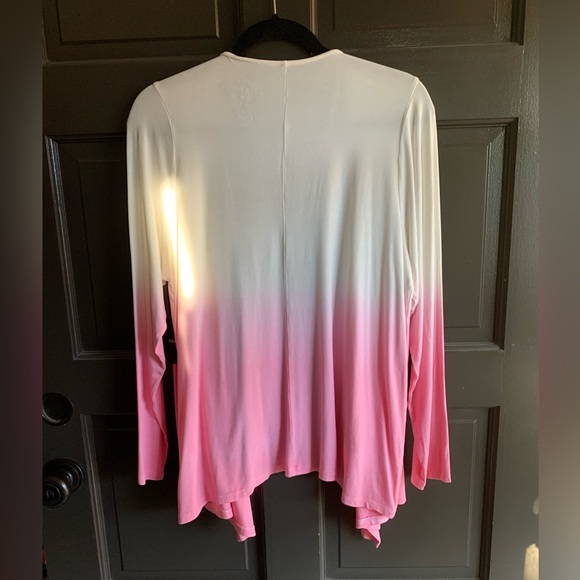 Torrid Super Soft Cardigan Pink/White NWT -size 1 - Picture 4 of 4